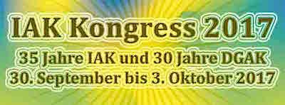 Jubiläums Kongress 2017 - IAK und DGAK feiern